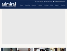Tablet Screenshot of admiral-security.co.uk